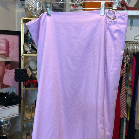 Future Collective with Jenee Naylor Lilac Cutout O-Ring Maxi Skirt (W: 38-40”) - Picture 4 of 6